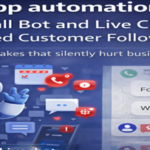 Automated Customer Management system showing customer data organization, automated follow-ups, and messaging dashboard for efficient communication