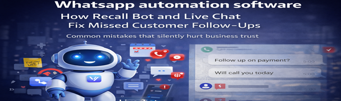 Automated Customer Management system showing customer data organization, automated follow-ups, and messaging dashboard for efficient communication