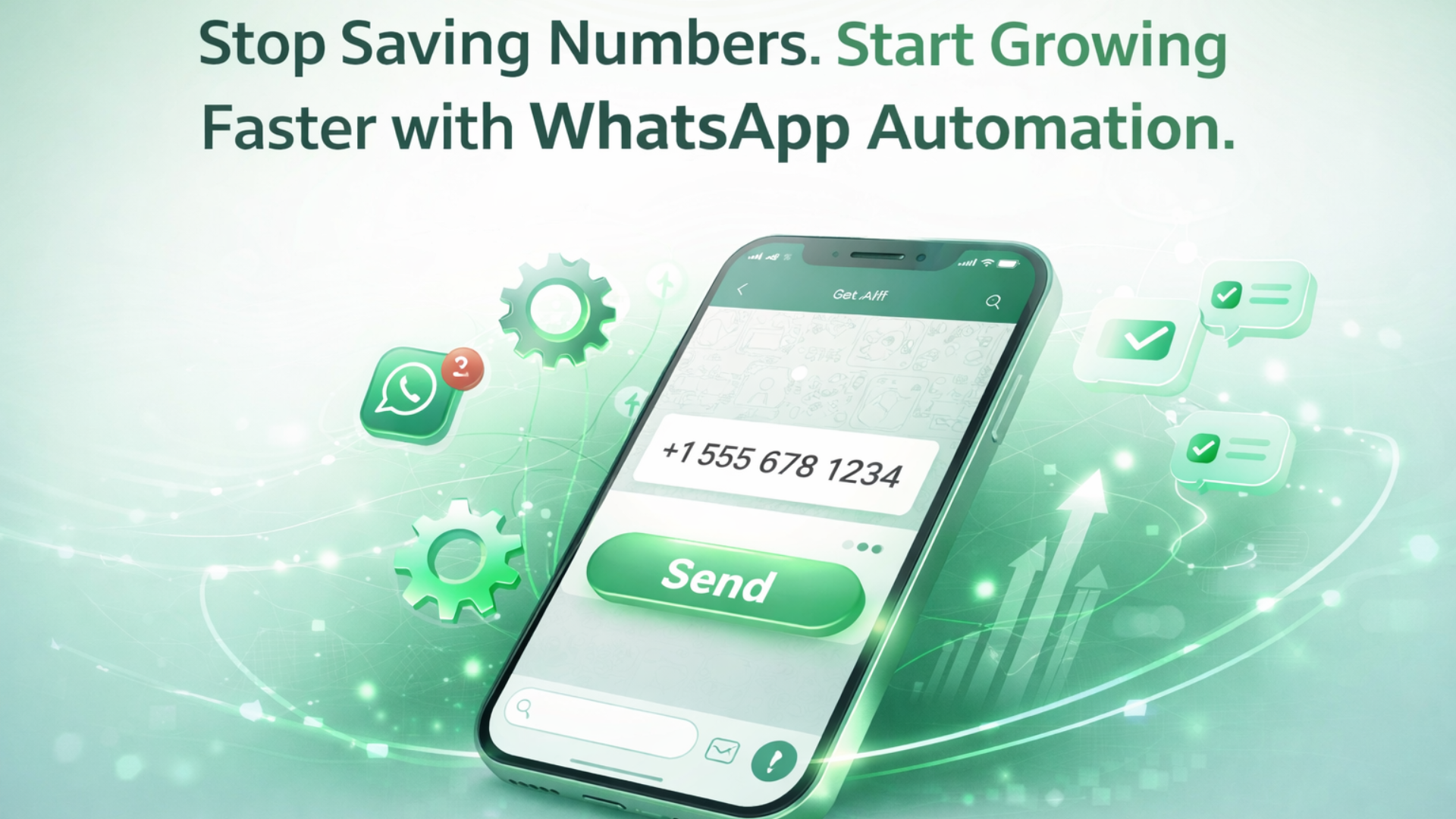 WhatsApp Bulk Messaging interface showing automated messages sent to multiple contacts, campaign scheduling, and real-time delivery tracking for business communication